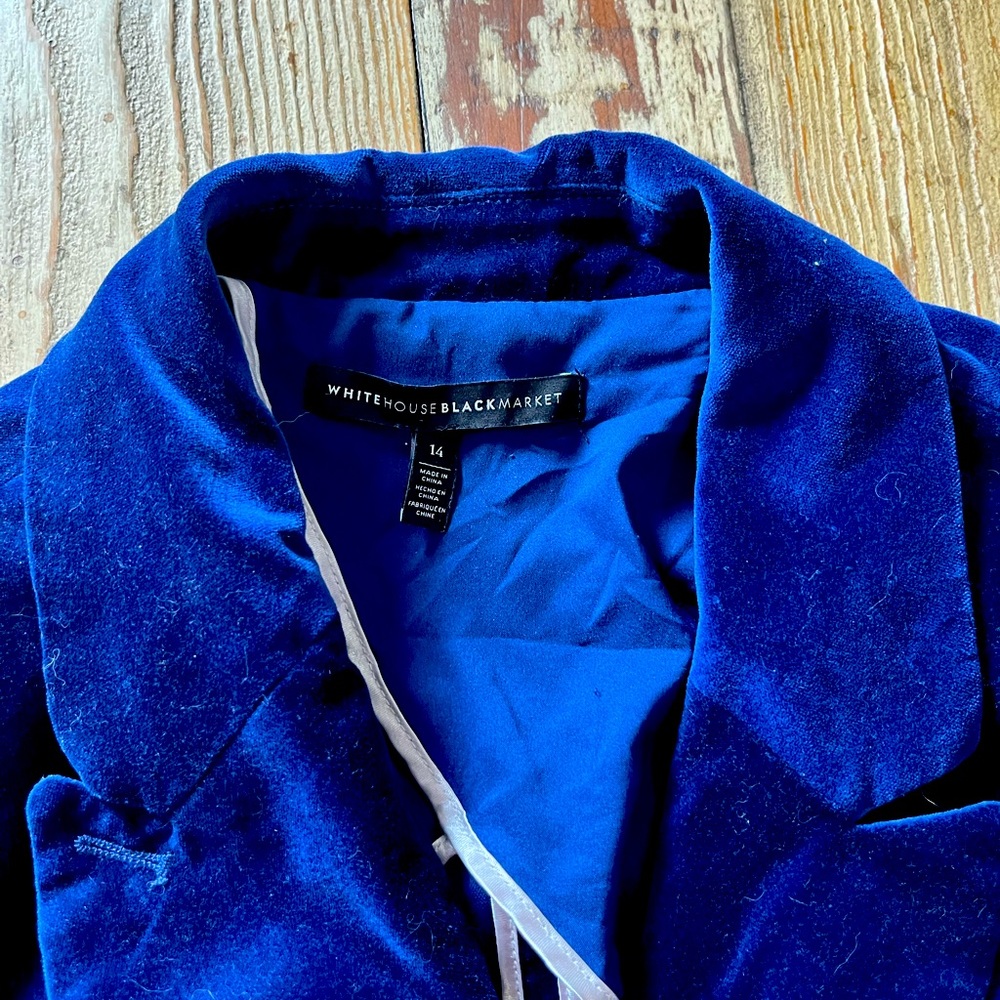 White House Black Market Royal Blue Blazer